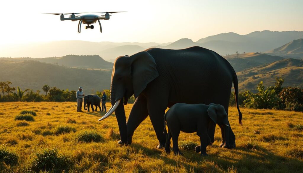 konservasi gajah dengan drone konservasi gajah dengan drone